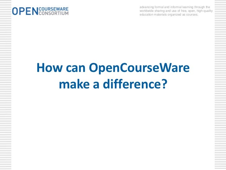 opencourseware journalism ocw courses